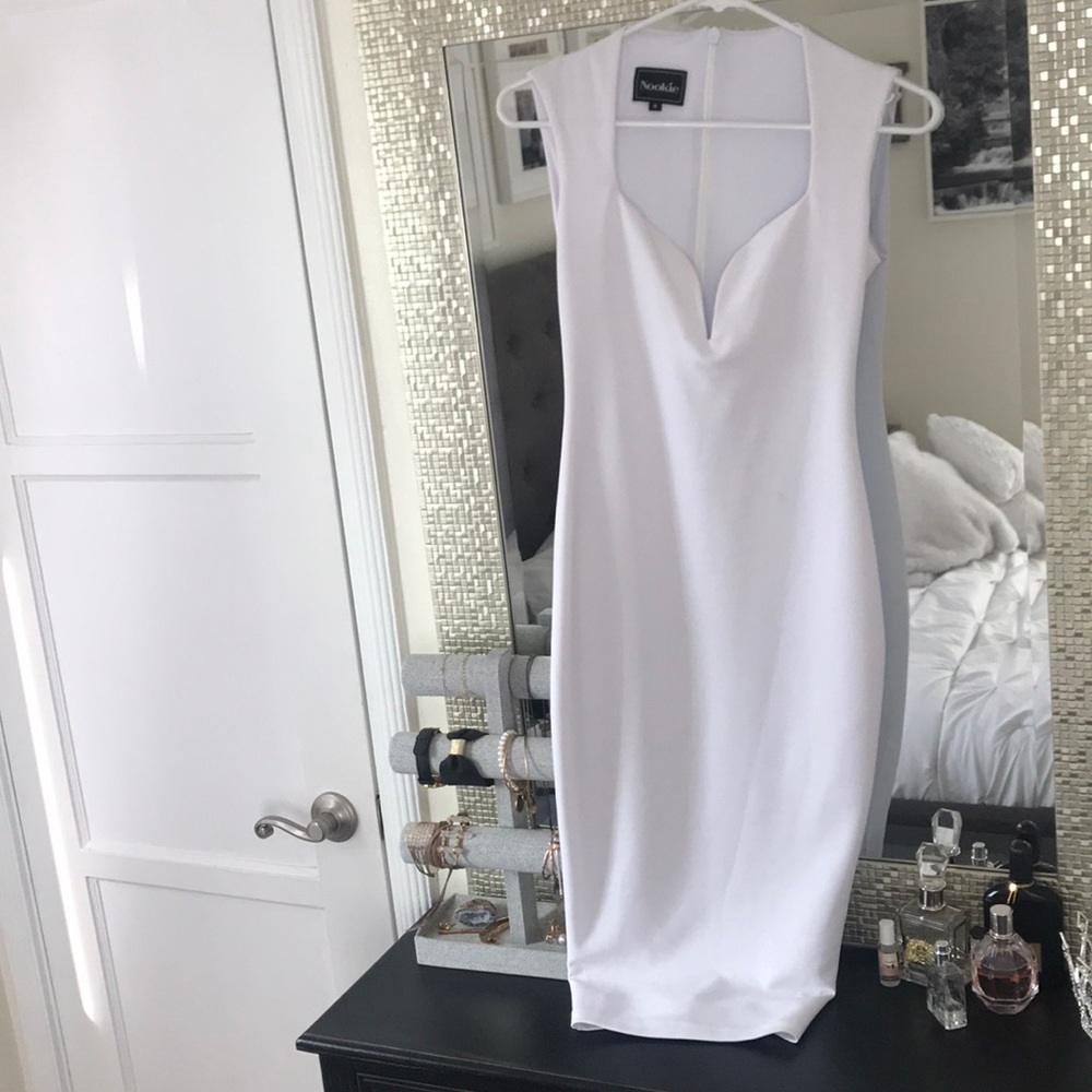 Nookie white Madonna midi dress size small